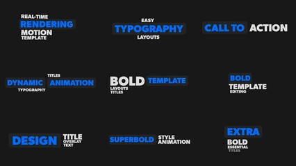 Motive Bold Title Animations 