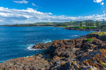 Pacific Ocean view of Kiama Sydney NSW Australia Coastal Beach fishing Town