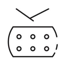 Chines Drumb Imlek Line Icon