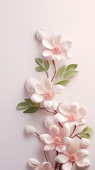 Fototapeta premium Wallpaper flower pattern petal