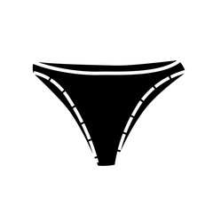 silhouette of women's panties