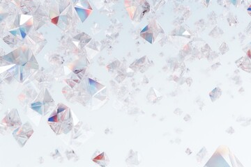 Geometric confetti diamonds crystal backgrounds abstract