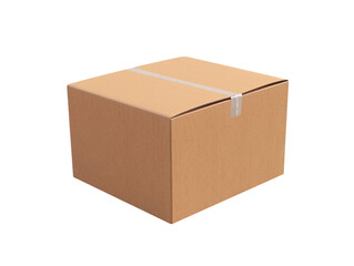 cardboard box isolated