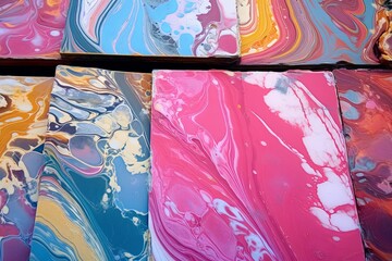 Ancient Artisan Paper Marbling: Mesmerizing Marbled Paper Gradients