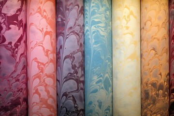 Marbled Paper Gradients: Ancient Designs on Old Style Paper