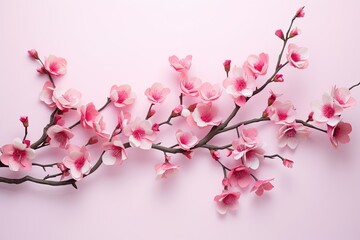 Blossom Pink Spring Gradients: Spectral Sakura Bloom
