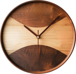 Fototapeta premium Modern wooden wall clock