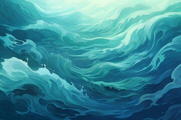 Deep Ocean Current Gradients: Aqua Dreamscape Delight