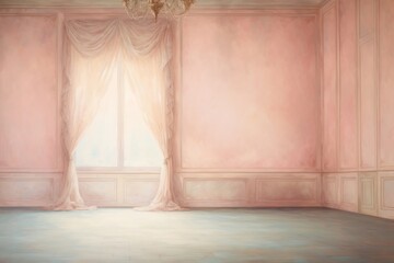 Fototapeta na wymiar A empty classic room painting backgrounds old