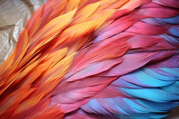 Fiery Phoenix Wing Gradients: Vibrant Feather Color Mix