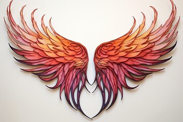 Fiery Phoenix Wing Gradients: Embracing the Warmth of Color Spectrum