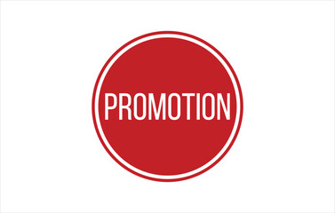 Red Promotion Rubber Stamp Seal Vector