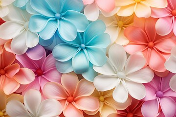 Fresh Spring Blossom Gradients: Colorful Petal Mix Delight