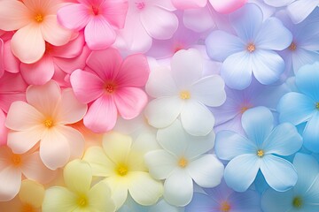 Pastel Bloom Spectrum: Fresh Spring Blossom Gradients