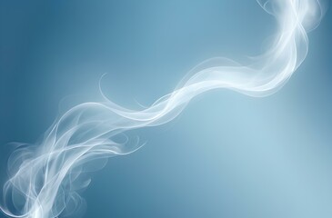 white smoke on a blue background. abstract smoke background