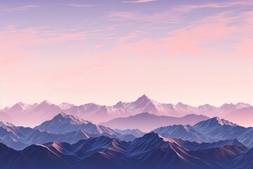 High Alpine Sunrise Gradients - Crisp Dawn Light Spectrum Bliss