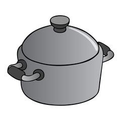 saucepan vector illustration