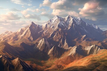 Gradients of Majestic Mountain Ranges: Textured Terrains Revealed