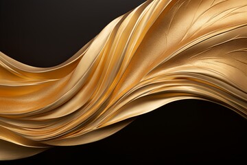 Golden Gradient Elegance: Opulent Gold Leaf Gradients