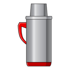 thermos vector illustration, isolated on white background