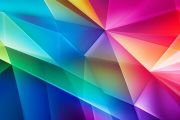 Rainbow Prism Light Gradients: Radiant Radiance and Color Dispersion - obrazy, fototapety, plakaty