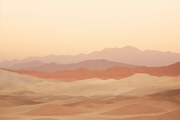 Naklejka premium Shimmering Desert Mirage: Barren Beauty Tones Gradients