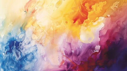 Fototapeta premium Watercolor Background: Capturing the Essence of Spontaneity and Fluidity. 
