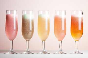 Effervescent Champagne Bubble Gradients: Sparkling Hue Symphony