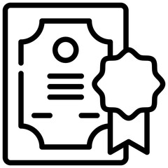 reward certificate certification diploma success simple line