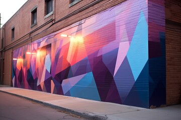 Urban Street Art Gradients: Artistic Alleyway Huescape