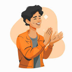 Obraz premium clapping teacher