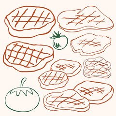 Meat Outline Collection.eps