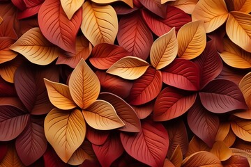 Deep Terracotta and Amber Autumn Leaf Gradients