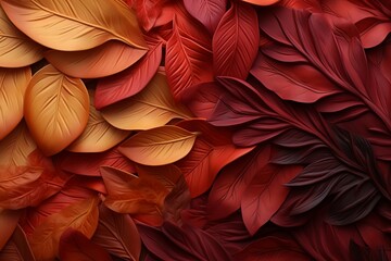 Autumn Leaf Gradients: Earthy Red and Orange Blend