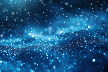 Obraz premium b'Blue glitter texture with shiny sparkles'