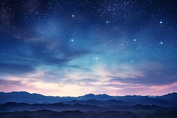 Wild West Desert Sky Gradients: Western Starry Sky Illumination