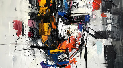 contemporary expressionism painting in the style of person >
