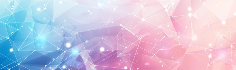 Obraz premium vector banner background with polygonal shapes and dots