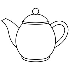 teapot isolated on white background