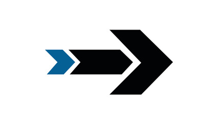 Arrow Right Icon Design Illustration.