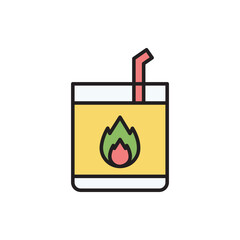 Boast drink icon design with white background stock illustration