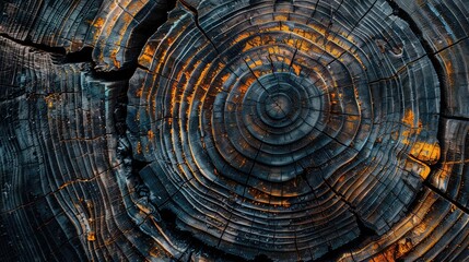 Abstract wood log background close-up
