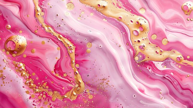 Pink background texture pattern marble gold watercolor abstract wallpaper light. Background stone pink texture pattern marble white paint glitter art seamless liquid agate top rose color print pastel