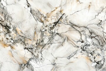 Close-up of realistic marble texture background with intricate veins.
