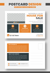 Real estate EDDM postcard design template, corporate postcard design template.