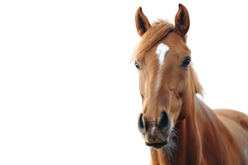 horse isolated on white