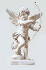 Fototapeta premium Photo of cupid statue representation spirituality architecture.