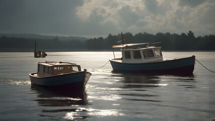 boat on the river