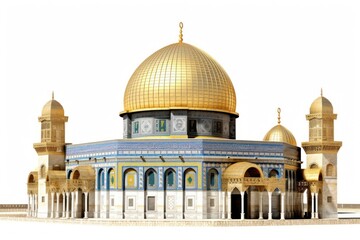 Dome of the rock dome architecture building. - obrazy, fototapety, plakaty