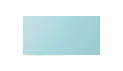 A light blue rectangular card with a pure white background